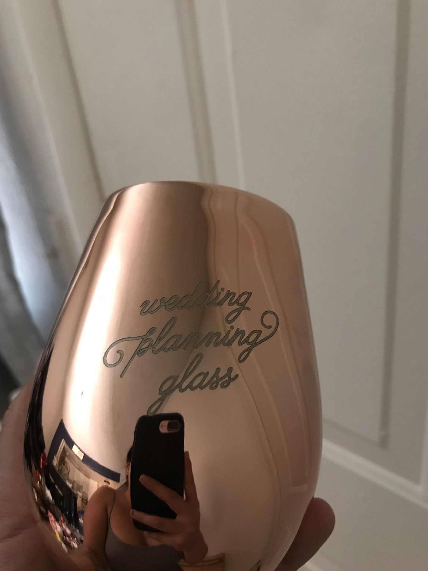 Wedding plans glass