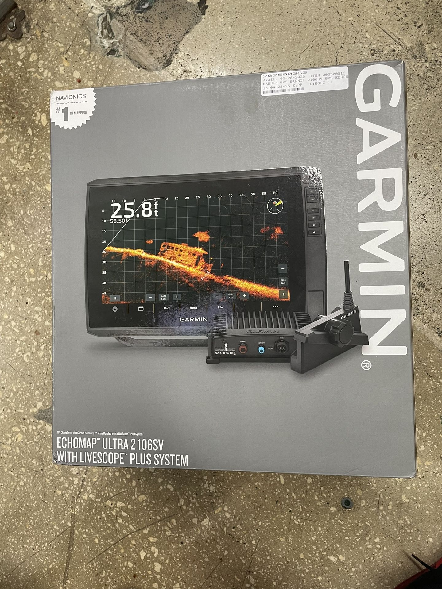 GARMIN GPS MODEL: 2106SV Echo Map Ultra 2106sv With Live Scope Plus System