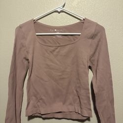 Pink long sleeve shirt