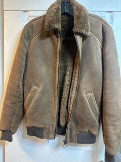 Men’s Zara faux suede jacket small
