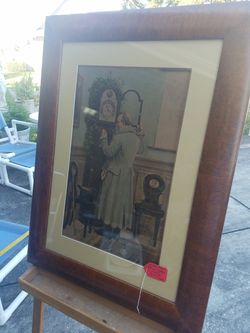 ANTIQUE FRAME & PRINT