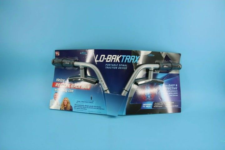 Lo-Bak Trax Portable Spinal Stretcher Traction Device Back Pain w/ DVD #Z7B5