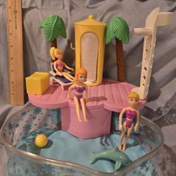 Vintage Polly Pocket Summer Fun Swimming