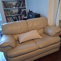 Leather Loveseat Sofa 