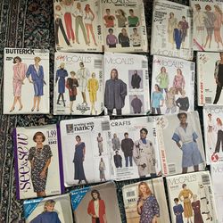 LOT of 38 VINTAGE Sewing Patterns  60's/70s/80s - Butterick, Simplicity, McCalls