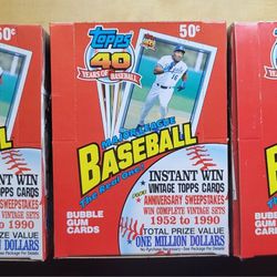 1991 Topps Baseball Boxes***Open Boxes Sealed Packs***