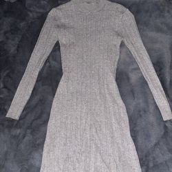 Grey Long sleeve Dress