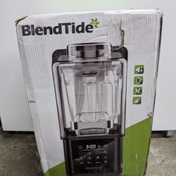 NIB, Blendtide Professional Blender 64oz, 1500W Vacuum Blender for Less Foam, Commercial Quiet Shield, Kitchen Timer, Self-Cleaning, 9 Speeds, 6 Prese