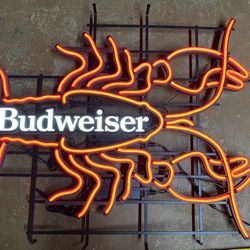 Budweiser Crawfish Red Neon LED Sign 30’ X 36’