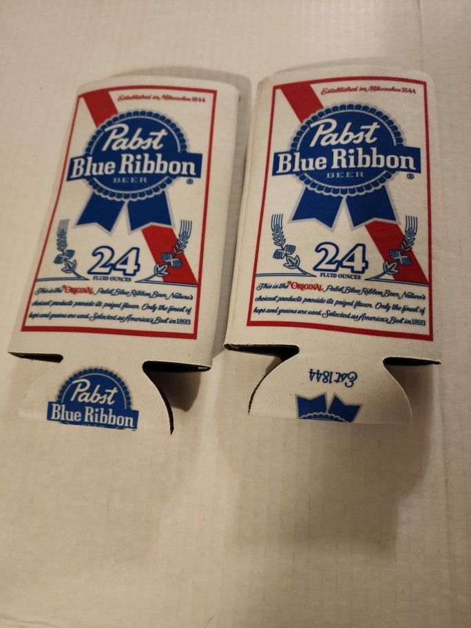 Pabst Blue Ribbon PBR Beer Koozie 24 oz Tall Can Cooler Coozie