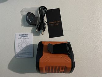 2025 Smart Portable Rechargeable Fan with LED Light 