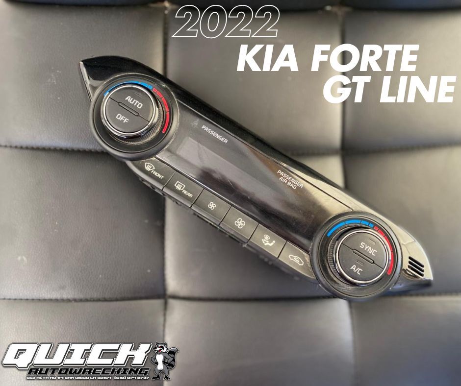 2022 Kia Forte GT Line – A/C Climate Control Unit