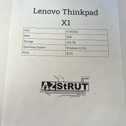 Lenovo X1 Thinkpad