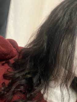 human hair wig long unused