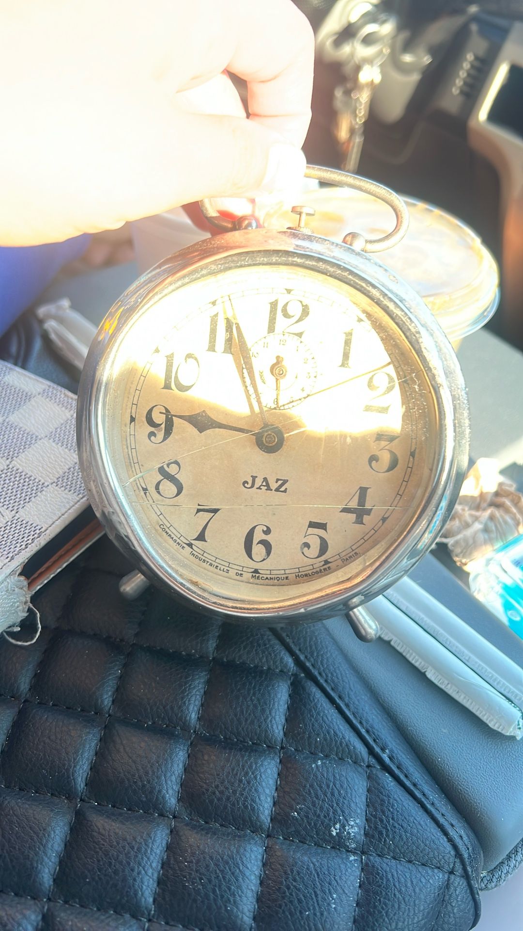 Vintage Jas Mechanical Hand Clock 1919