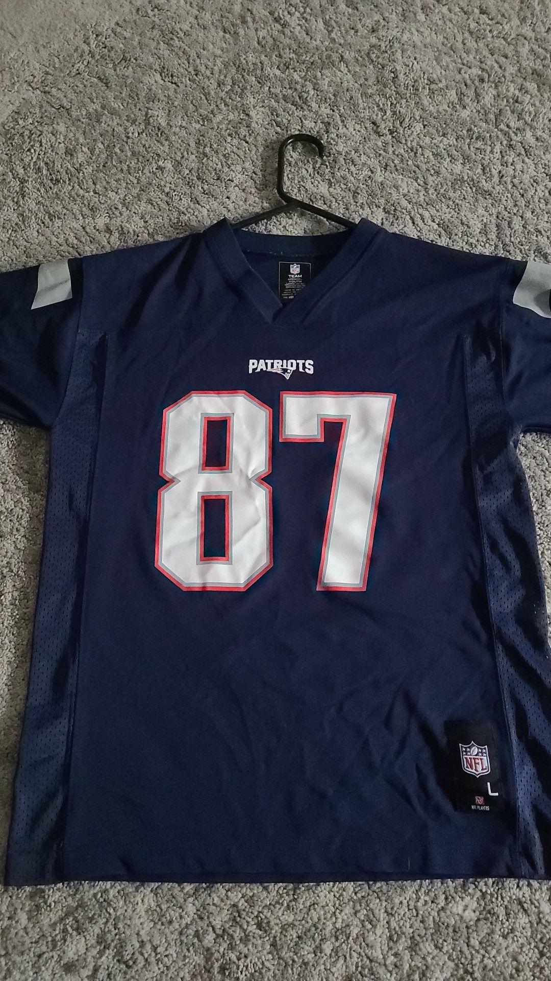 Patriots Gronkowski kwesey youth Large