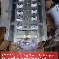 279838 W10724237 Dryer Heating Element Kit Fit for Whirlpool Cabrio Kenmore Roper Maytag Amana Crosley Dryer Parts Thermostat Thermal Fuse Replaces 33