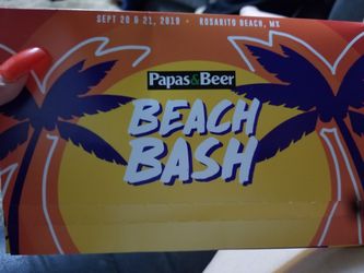 2 GA TICKETS PAPAS & BEER