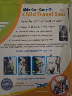 Ride -on Carry-on Child Travel Seat