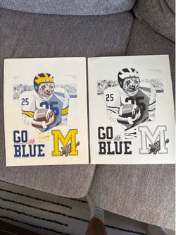 Vintage 1980 University of Michigan Football Posters