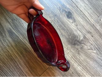 Vintage Ruby Red Dish