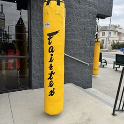 Fairtex Filled Yellow Muay Thai Bag - NEW