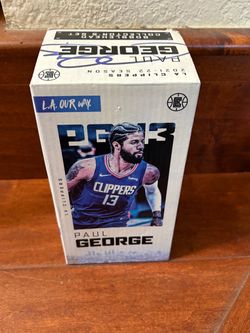 Paul George Signed PG-13 LA Clippers 2021-22 SGA Puzzle Bobblehead Intuit