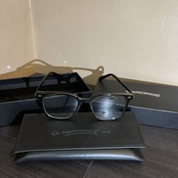 Black Chrome Hearts Glasses