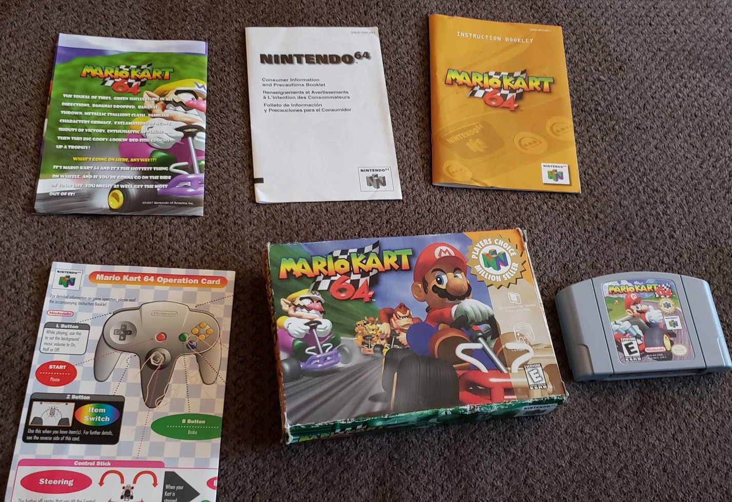 Nintendo 64 Mariokart(complete)