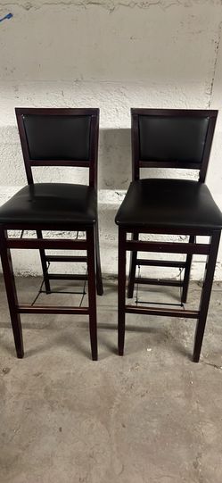 leather folding 31 inch high barstools 2 leather folding 31 inch high barstools