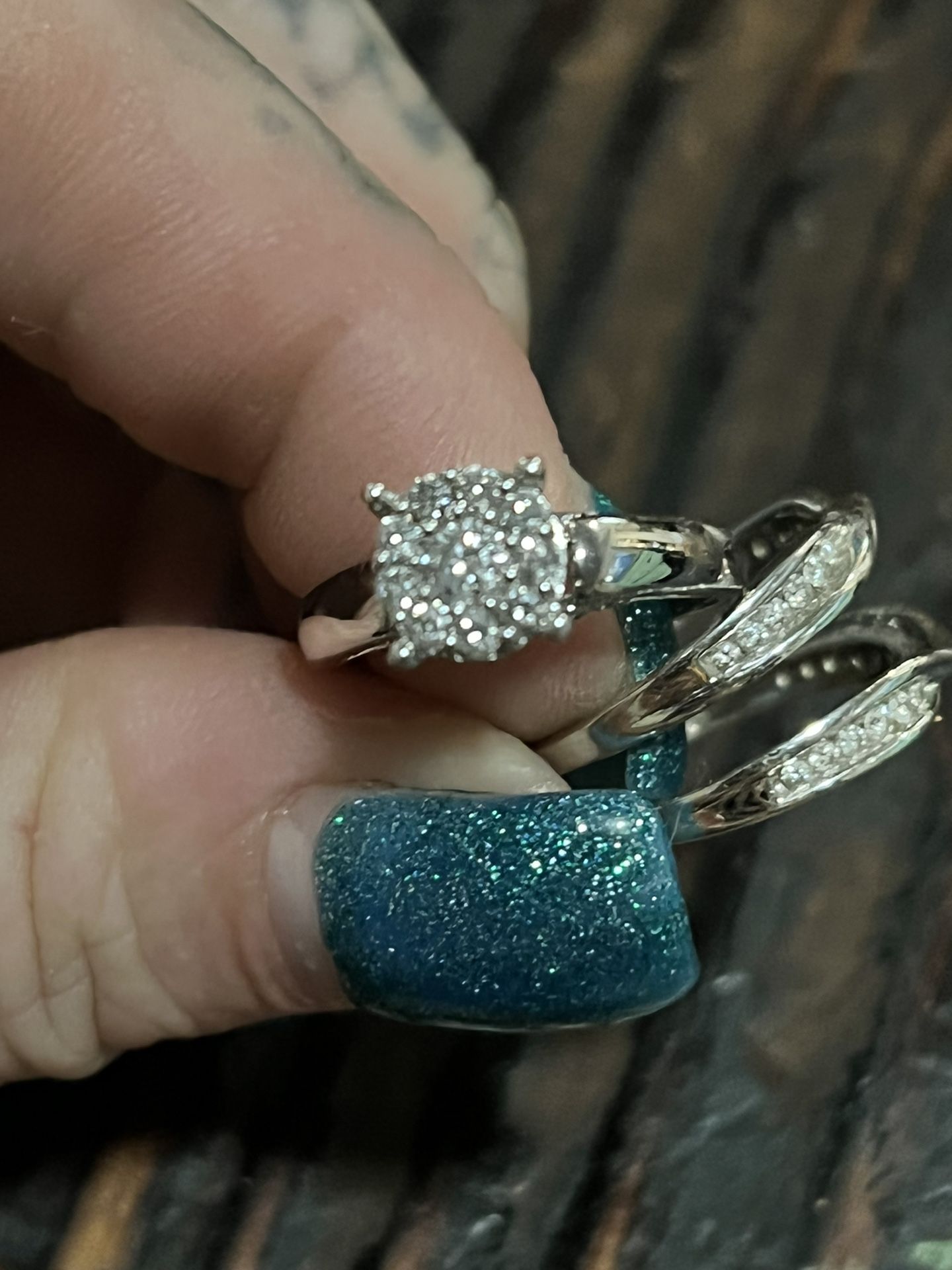 10k Diamond Engagement Ring