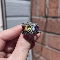 Multi Gemstone Ring