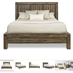 solid wood  bed frame 