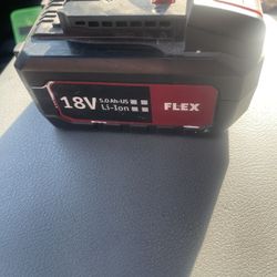 Flex 18V , 5.0 AH  Lithium-Ion Battery 