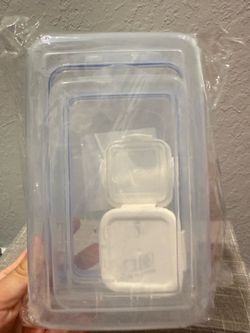 Lunch box set, plastic containers 2+2 set