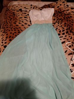 Long strapless dress