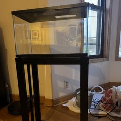 Working 10 gallon Aquarium Tank, Stand And Accessories 