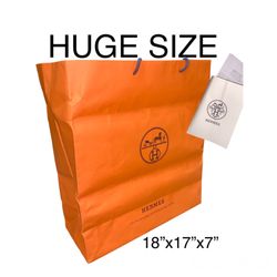 2pc Hermes Gift Bag Shopping Paper empty Huge Shoes Sneakers Storage Gift Decor