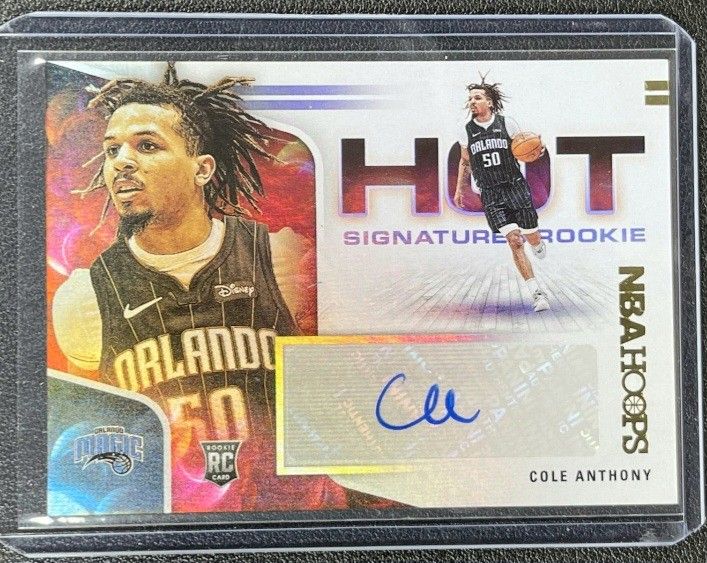 Super Nice Cole Anthony Rookie Auto Card In MINT CONDITION