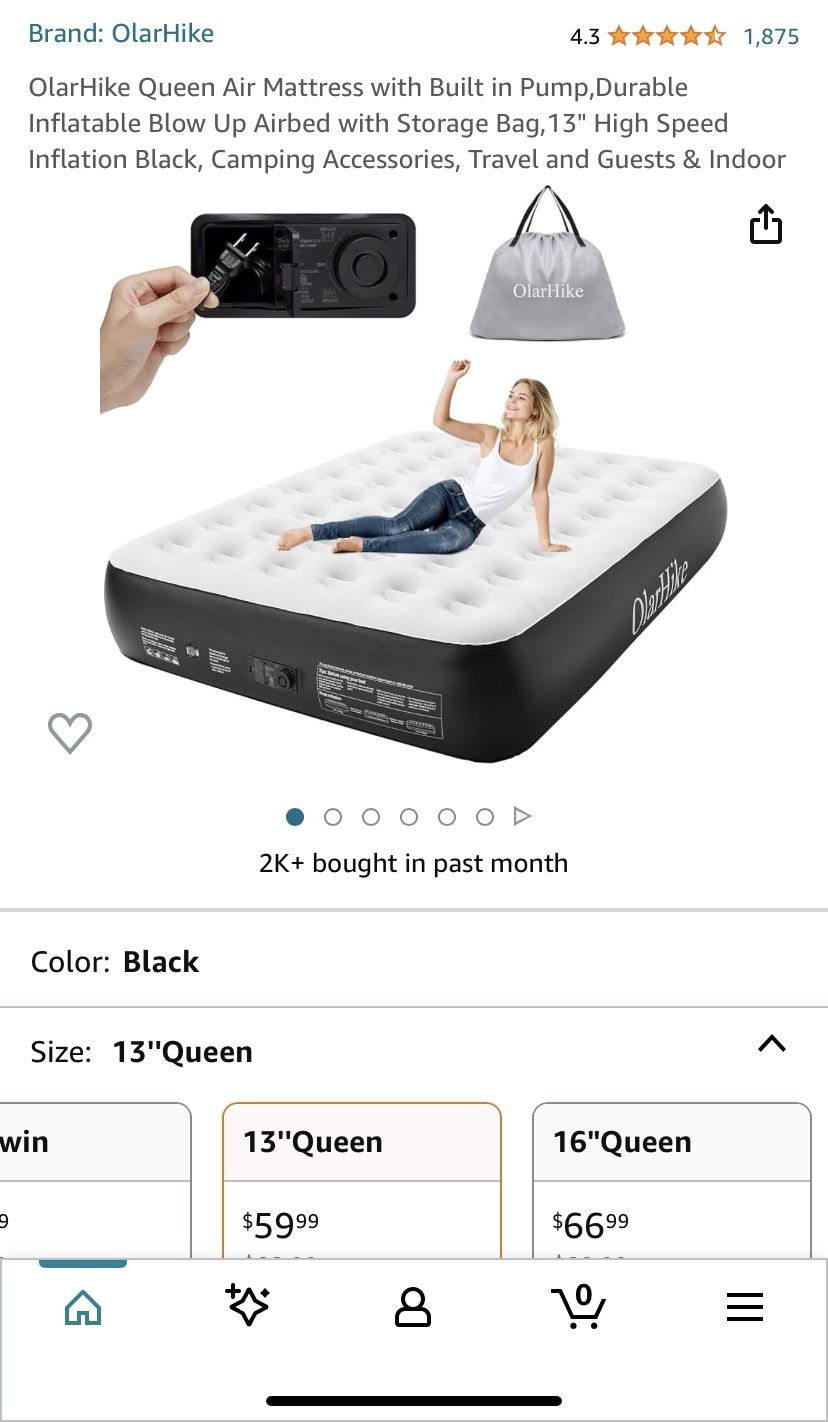 OlarHike Queen Air Mattress