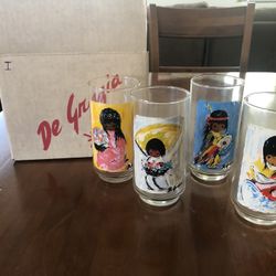 Collectible Glasses and matching Bell 