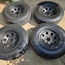 15" Toyota 5-Lug Wheels & 30" AT Tires - Fits Ranger/Jeep.