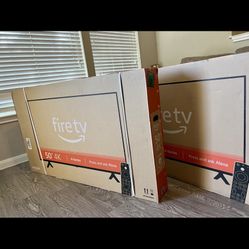 Two 55” Fire stick TVs 