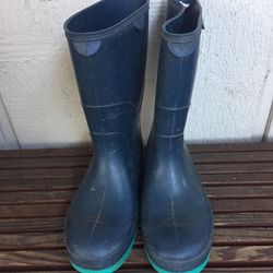 Kids Rain Boots - Size 1 - Navy Blue, Rugged, High Quality