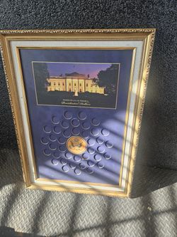 United States of America Presidential Dollars Frame