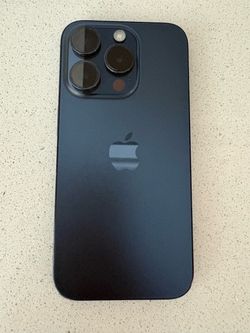 Apple iPhone 15 Pro Blue Titanium FULLY LOCKED