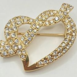 Swarovski Love Knot brooch 