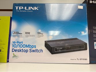 TP-Link TL-SF1016D - 16-Port 10/100 Desktop Switch - NEW SEALED