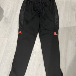 Lknew Men’s Adidas Miami Hurricanes Sweatpants Lg