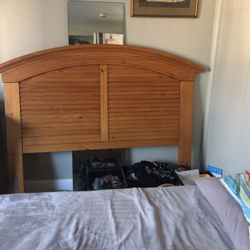 Queen Size Oak Head Board